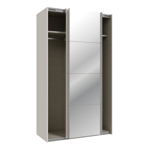 Szafa ubraniowa z lustrem 120 cm Kolor Piaskowy